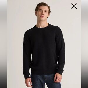 Quince Mongolian Cashmere Waffle Sweatshirt, NWOT, S